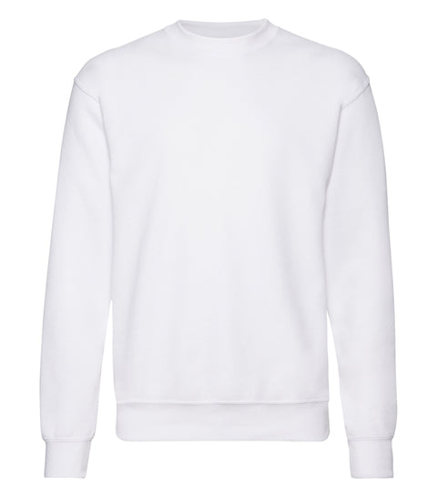 Trøje - Fruit of the Loom - 'Crewneck' - Hvid
