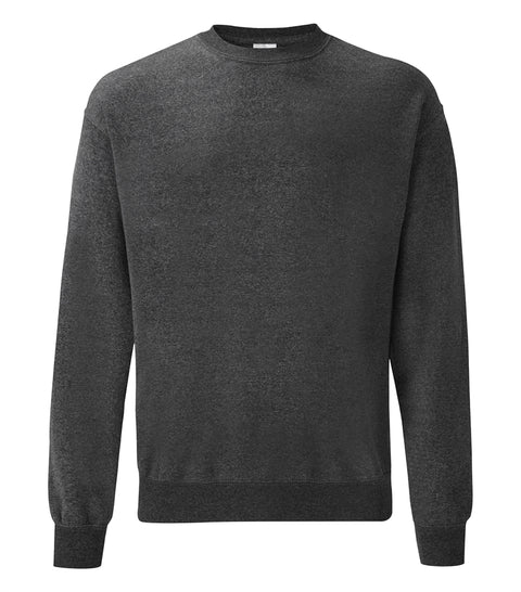 Trøje - Fruit of the Loom - 'Crewneck' - Mørkegrå