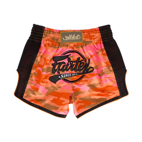 Muay Thai Shorts - Fairtex - BS1711 - Orange/Camo