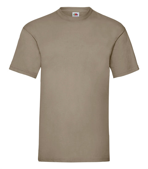 T-Shirt - Fruit of the Loom - 'Valueweight T' - Khaki