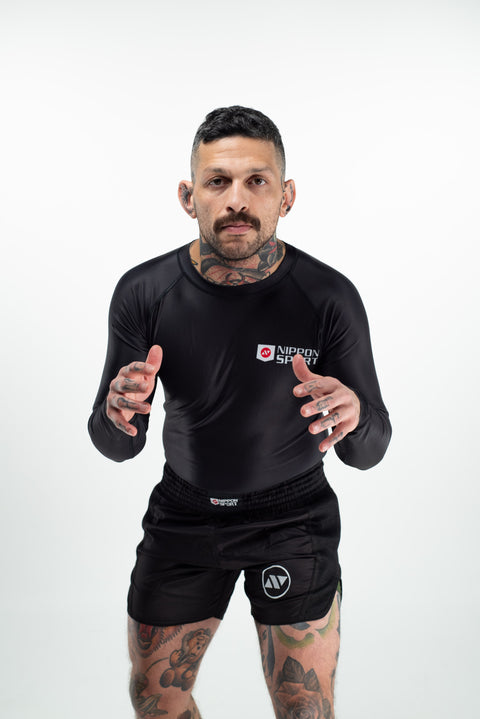 Rash Guard - Nippon Sport - 'Long sleeves' - sort