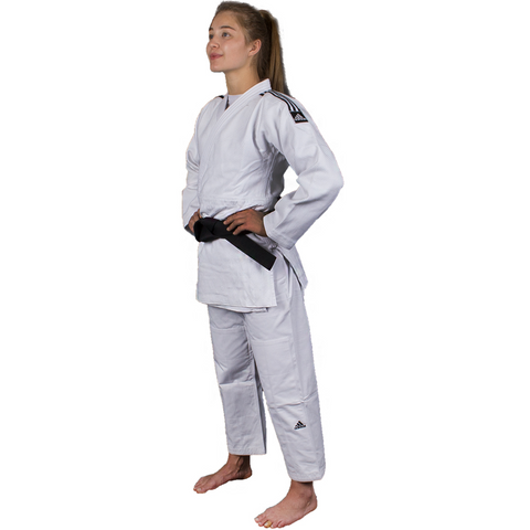 Judo Uniform - Adidas Judo - 'Champion 2.0' - Slim Fit - Hvid