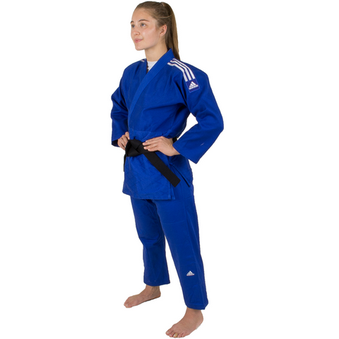 Judo Uniform - Adidas Judo - 'Quest J690' - Blå-Hvid