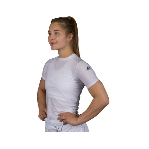 Rash Guard - Adidas - Kortærmet - Hvid