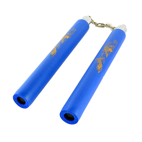 Attrapvåben - Nippon Sport - 'Nunchaku' - Skum - m. Kæde - Blå