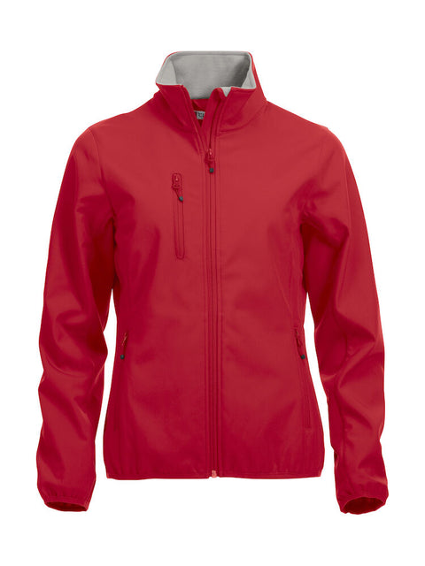 Basic Softshell Jakke - Clique - Dame - rød