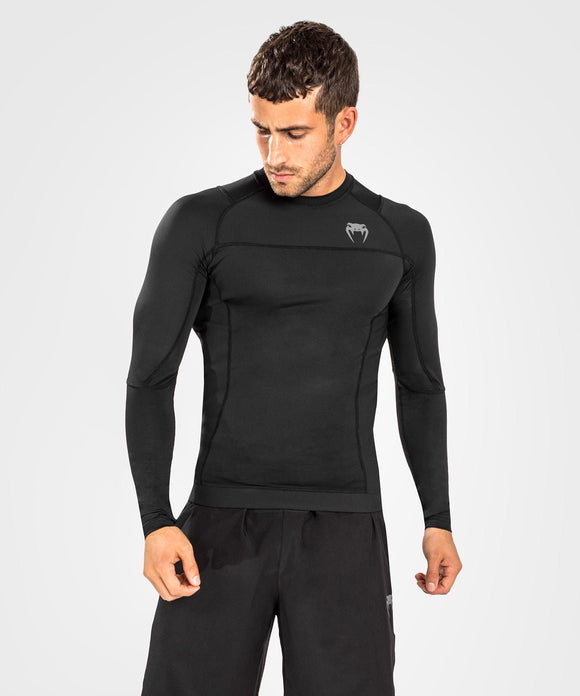 Rash Guard - Venum - 'G-Fit Air' - Lange ærmer - Sort