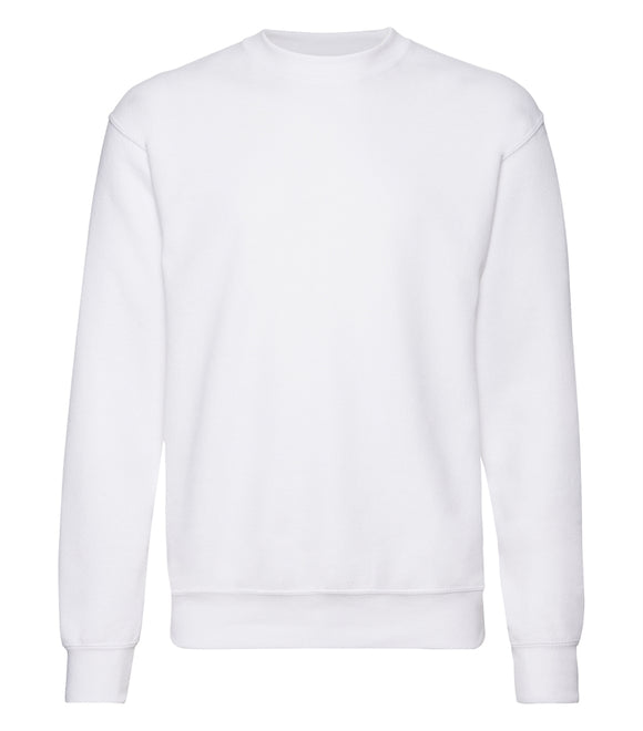Trøje - Fruit of the Loom - 'Crewneck' - Hvid