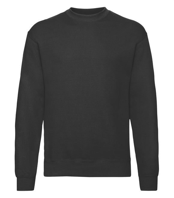 Trøje - Fruit of the Loom - 'Crewneck' - Sort