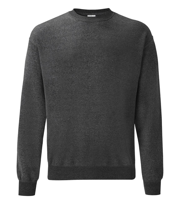 Trøje - Fruit of the Loom - 'Crewneck' - Mørkegrå