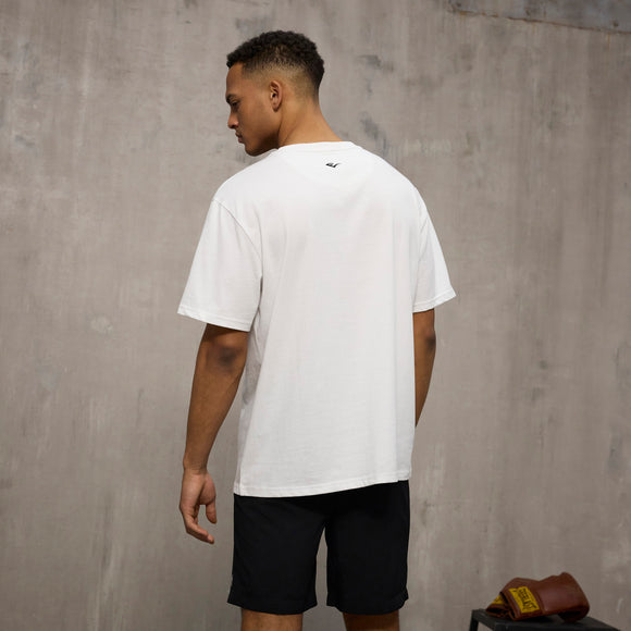 T-shirt - Everlast - 'Oversized Iconic Maximized Logo Tee' - Hvid