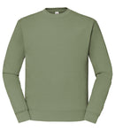 Trøje - Fruit of the Loom - 'Crewneck' - Olivengrøn