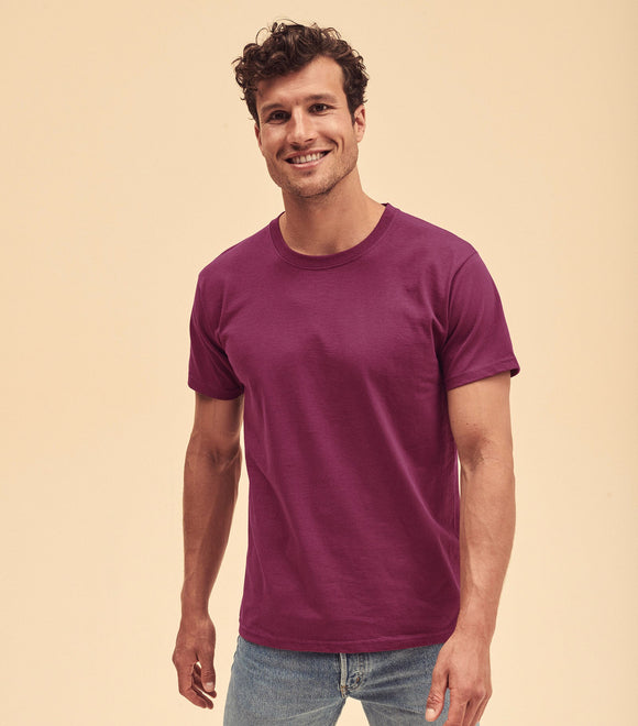 T-Shirt - Fruit of the Loom - 'Valueweight T' - Blå