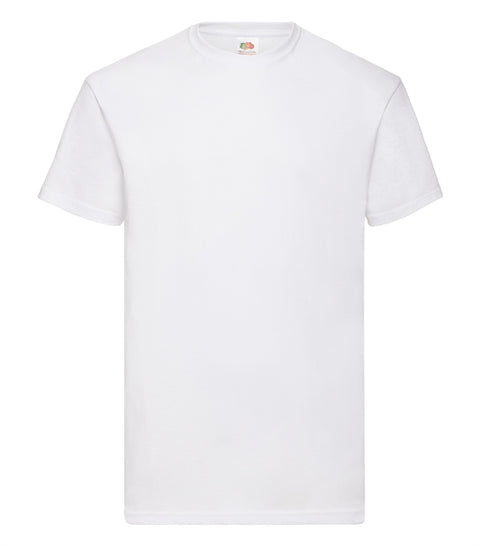 T-Shirt - Fruit of the Loom - 'Valueweight T' - Hvid