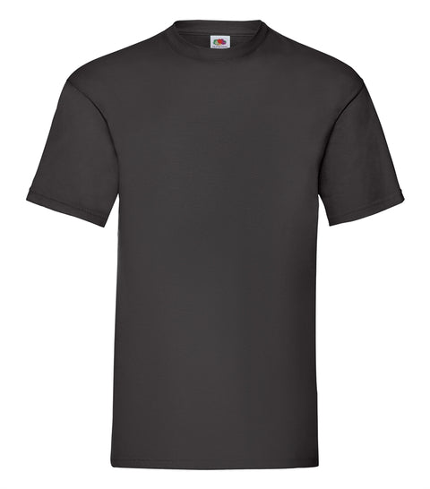 T-Shirt - Fruit of the Loom - 'Valueweight T' - Sort
