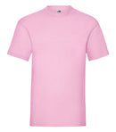 T-Shirt - Fruit of the Loom - 'Valueweight T' - Lyserød