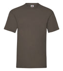 T-Shirt - Fruit of the Loom - 'Valueweight T' - Mørkebrun