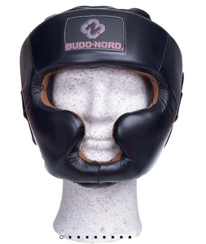 Boksehjelm - Budo Nord - Full Face, Sort