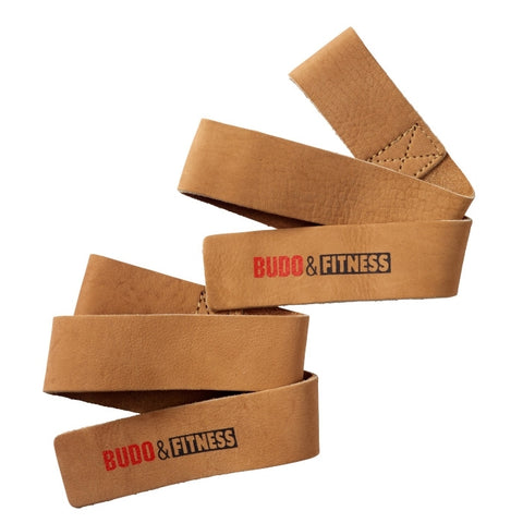 Trækrem - Budo & Fitness lifting strap - læder - brun