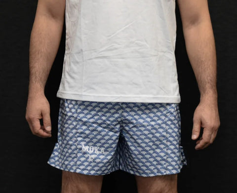 MMA shorts - MOKA 'Blue Wave' - blå