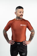 Rash Guard - Nippon Sport - 'Short sleeves' - Brun