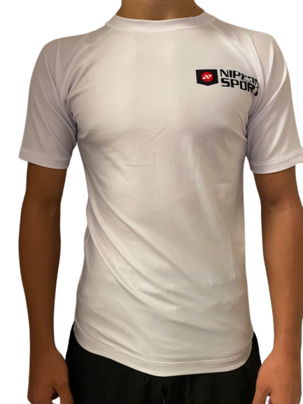 Rash Guard - Nippon Sport - 'Short sleeves' - Hvid