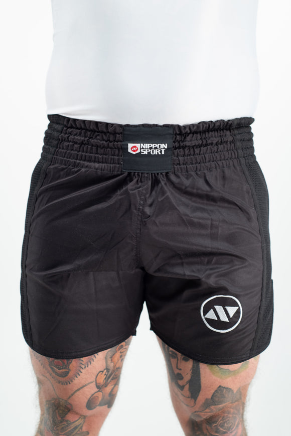 Muay Thai Shorts - Nippon Sport - Sort