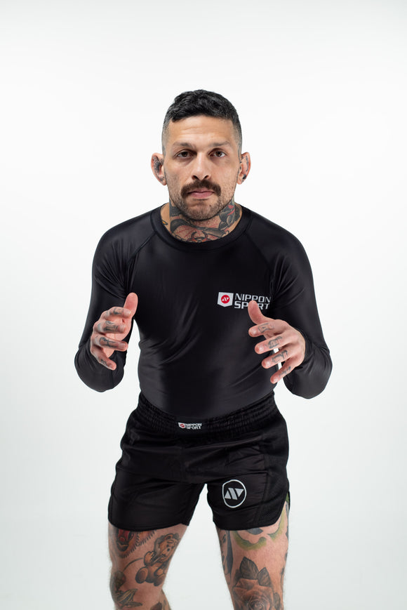 Rash Guard - Nippon Sport - 'Long sleeves' - sort