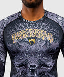 Rashguard - Venum 'Wolf Atak' - Lange Ærmer - Sort/Grå