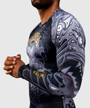 Rashguard - Venum 'Wolf Atak' - Lange Ærmer - Sort/Grå