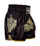 Muay Thai Shorts - Ground Game Samurai - sort/rød