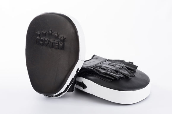 Plethandsker - TOP TEN focus mitts 'Vintage' - brun/hvid
