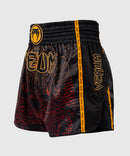 Muay Thai shorts - Venum - 'Quetzal Fury' - Sort/Rød/Orange
