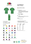 T-Shirt - Fruit of the Loom - 'Valueweight T' - Olivengrøn