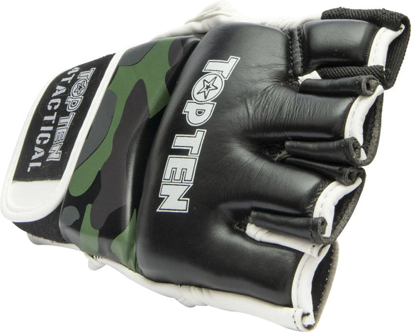MMA Handsker - TOP TEN - '4Tactical' - Sort-Grøn