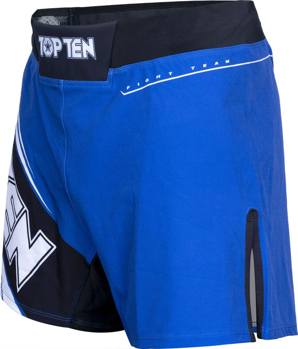 MMA-Shorts - TOP TEN - 'Fight Team' - Blå