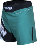 MMA-Shorts - TOP TEN - 'Fight Team' - Grøn
