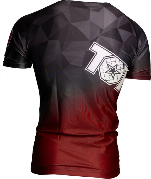 Rash Guard - TOP TEN - 'PRISM' - Rød