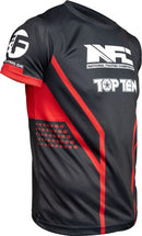 T-Shirt - TOP TEN - 'NFC' - Sort-Rød