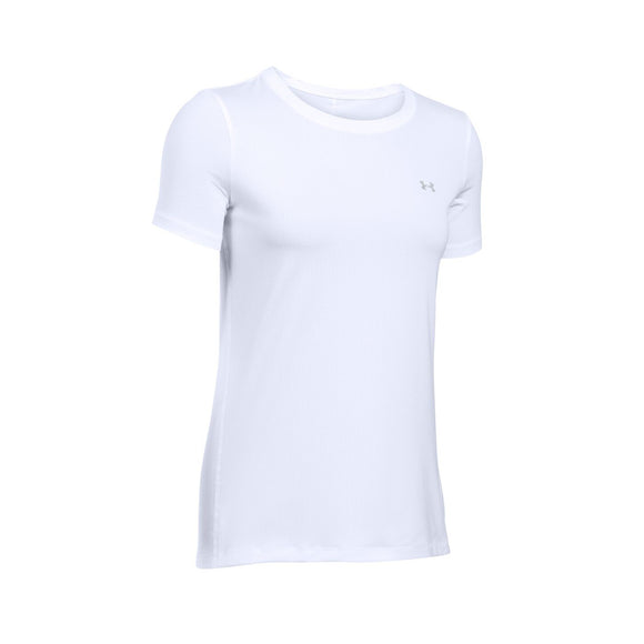Dame Funktionstrøje - Under Armour - Heat Gear Armour - Kortærmet - Hvid