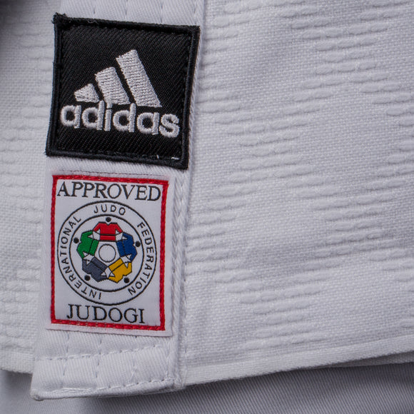 Judo Uniform  - Adidas Judo - 'Champion 2.0' - Slim Fit - Hvid