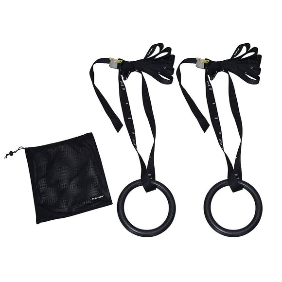 Gymnastics Rings - Tunturi - '23cm x 28mm' - Sort