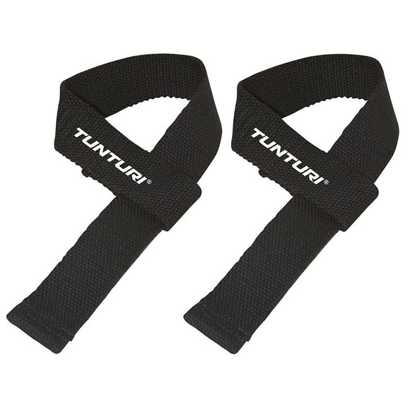 Straps - Tunturi - 'Powerlifting' - Bomuld - Sort