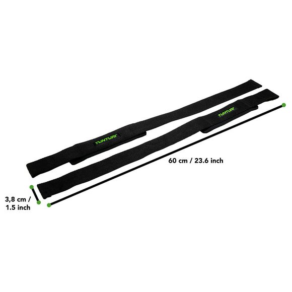 Wrist Wraps - Tunturi - 'Padded lifting Straps' - Sort