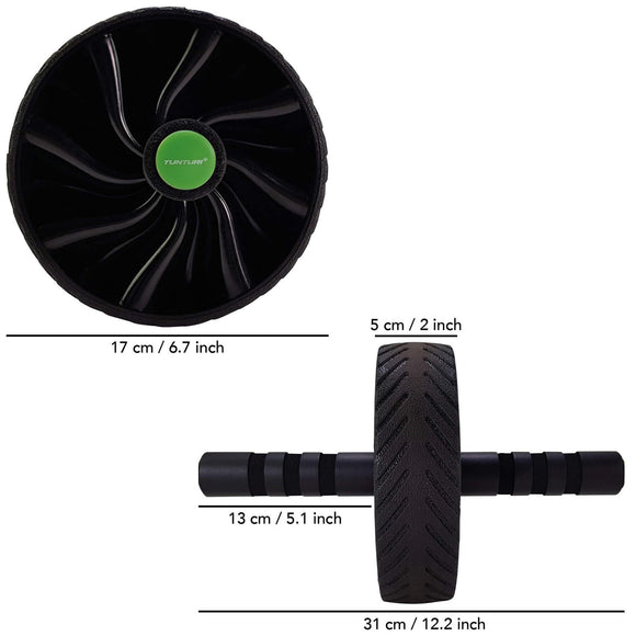 Ab-Roller - Tunturi - 'Anti-Slip' - Sort