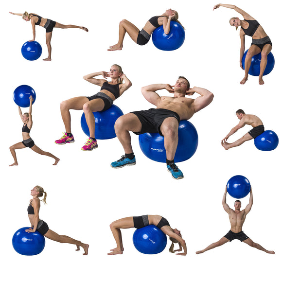 Træningsbold - Tunturi - 'Gymball' - 75 CM - Sort