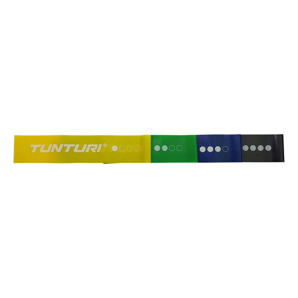 Træningselastik - Tunturi - 'Elastic Set – Mini Resistance Band' - Sort
