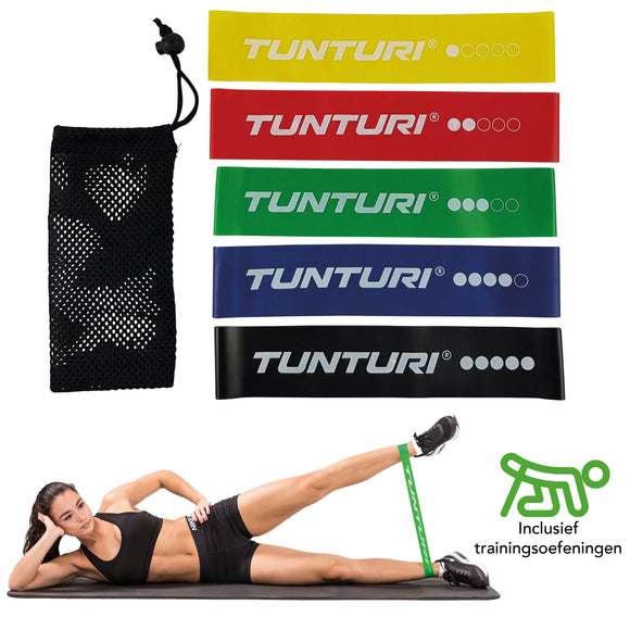 Træningselastik - Tunturi - 'Mini Resistance Band' - Sæt