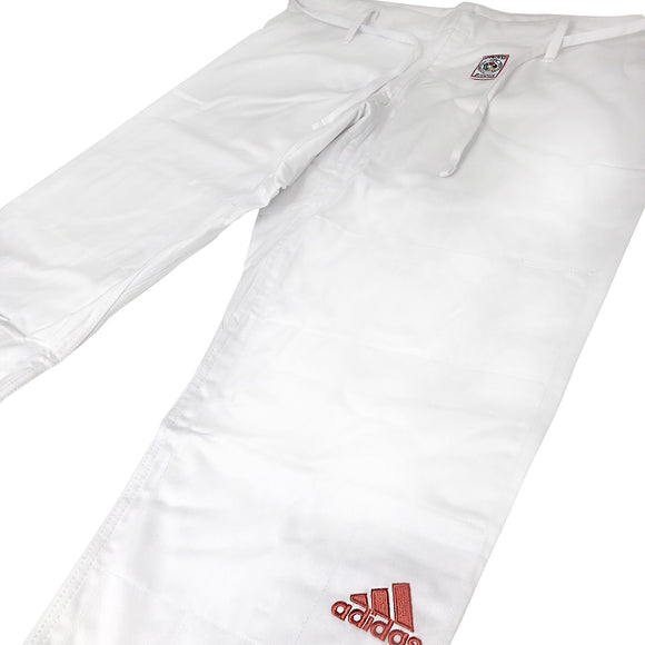 Judo Uniform  - Adidas Judo - 'Champion 2.0' - Slim Fit - Hvid-Rød