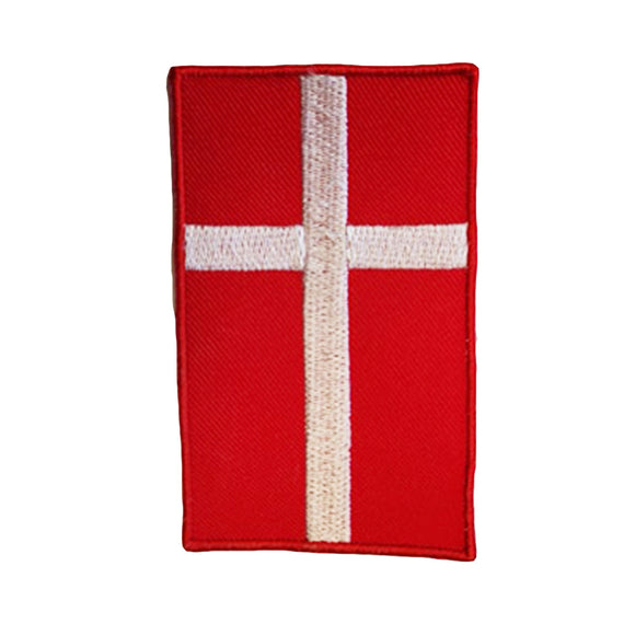 Brodering  - Nippon Sport - 'Danmark' - Rød